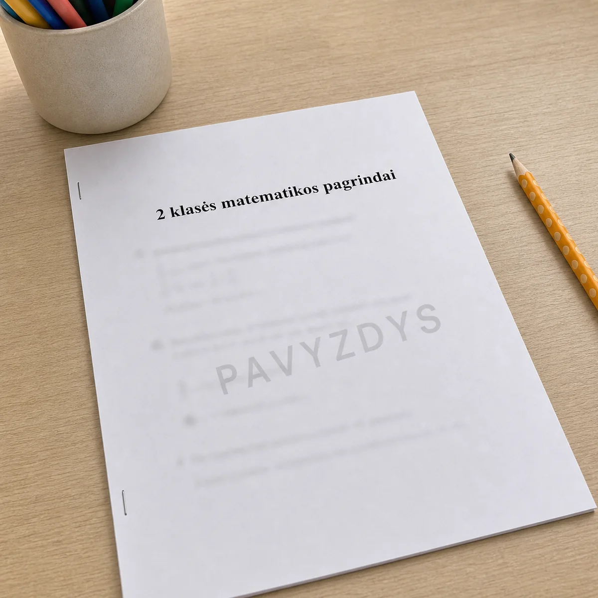 2 klasės matematikos pagrindai