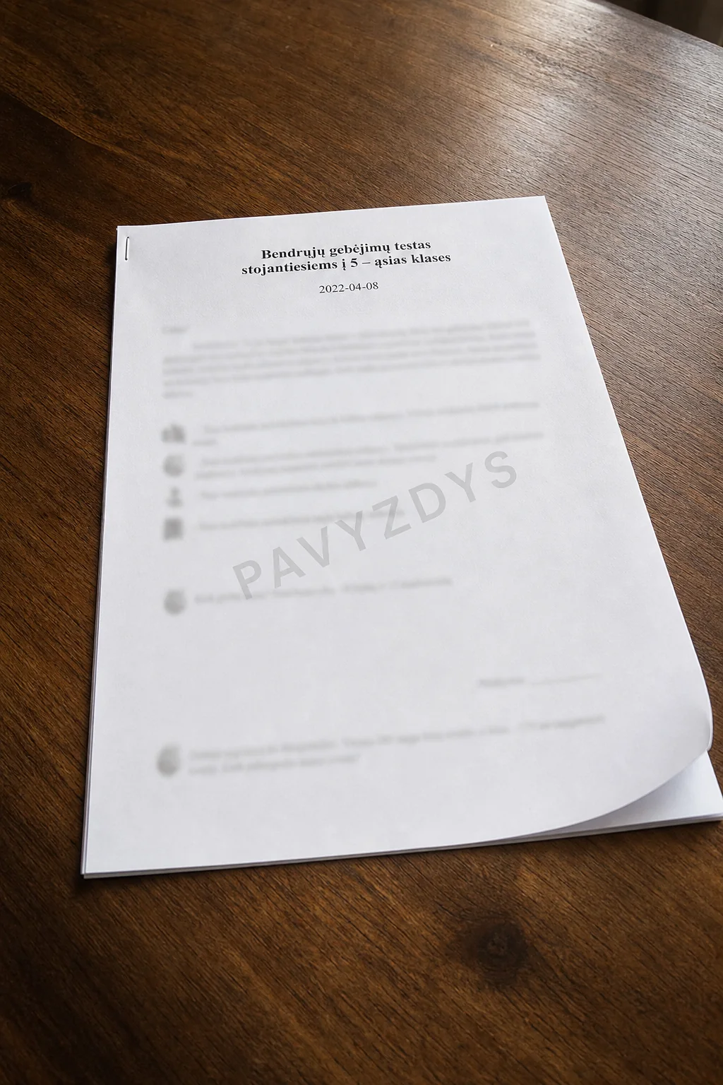 Jėzuitų egzamino į 5 klasę stojamojo egzamino stiliaus pavyzdys (2022 m.)