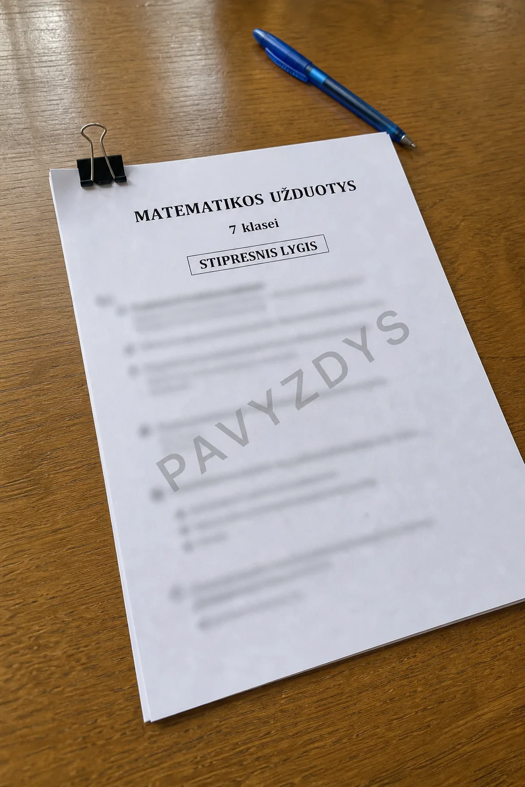Matematikos užduotys 7 klasei. Stipresnis lygis