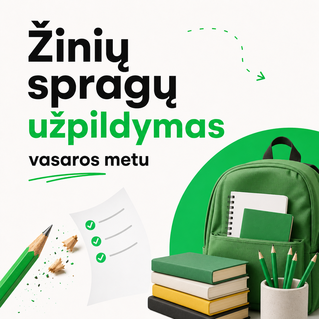 Žinių spragų užpildymas, individuali pamoka