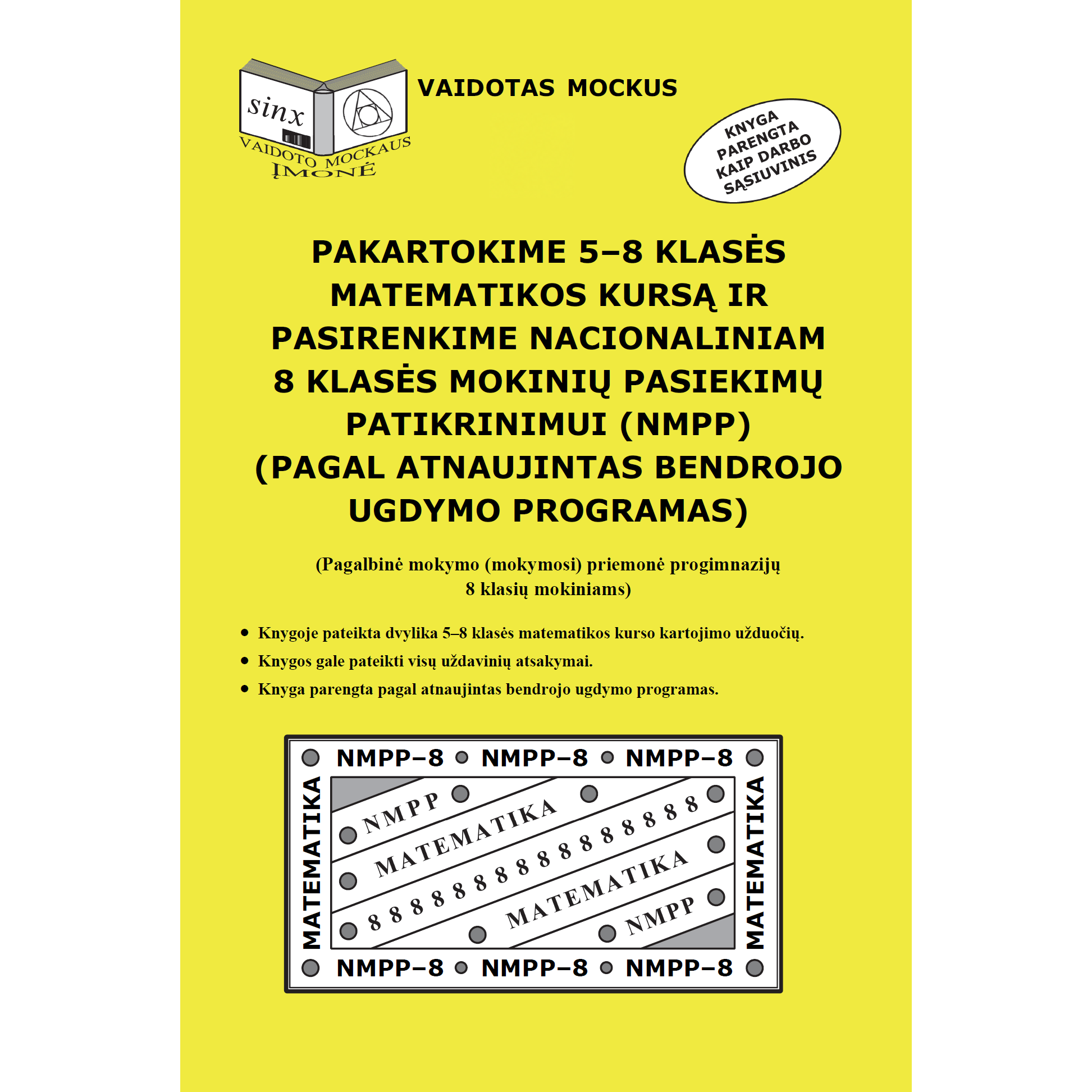 Pakartokime 5–8 klasės matematikos kursą ir pasirenkime 8 klasės NMPP Mockus